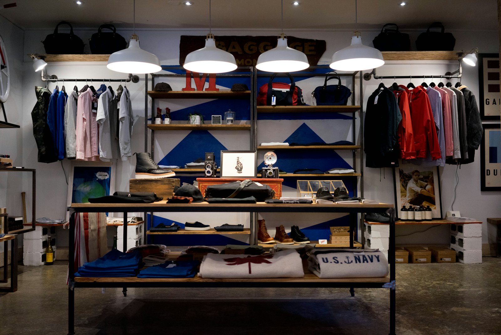 A neatly arranged retail store interior